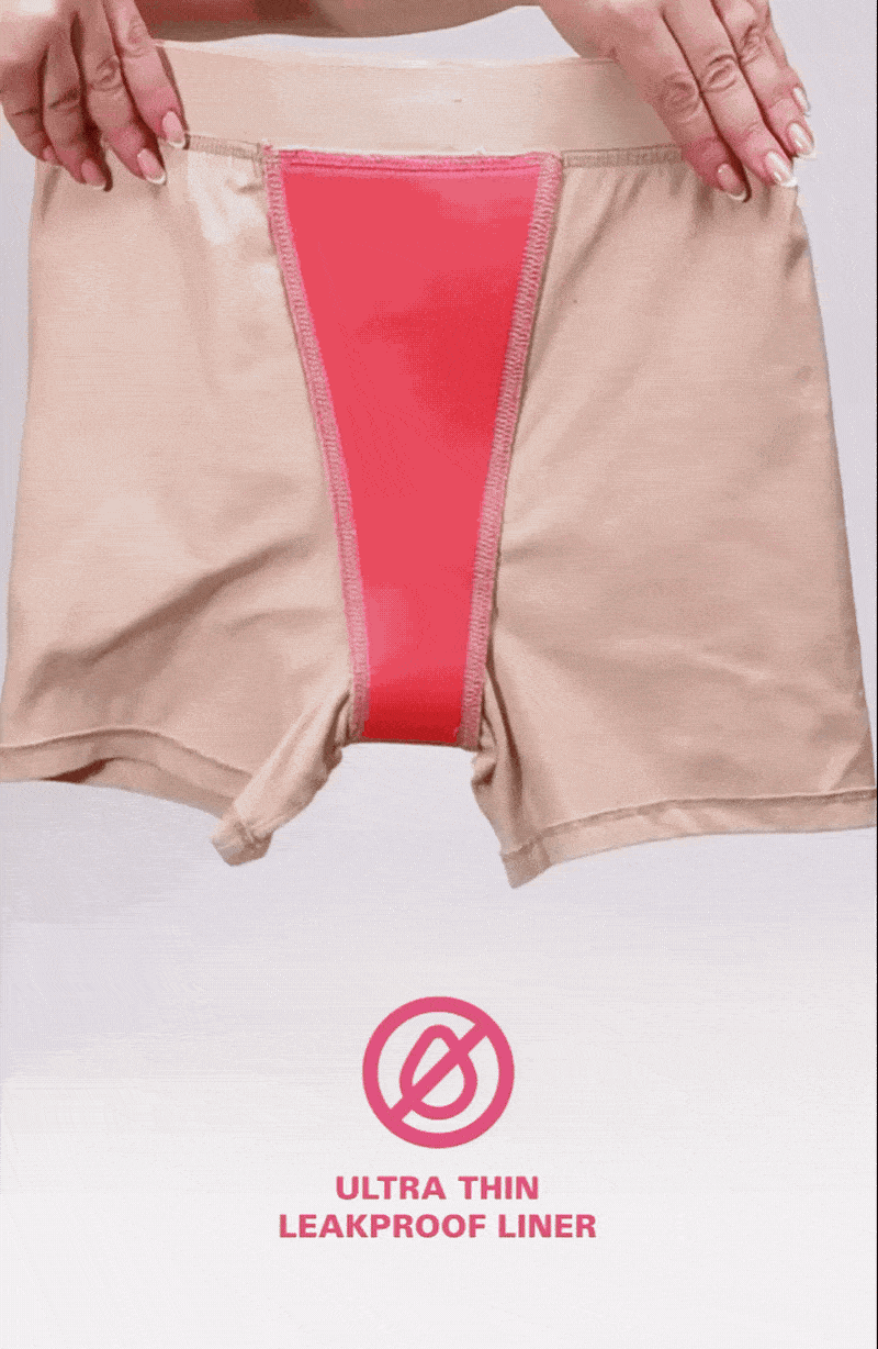 Leakproof Cotton Boxer Brief Liner