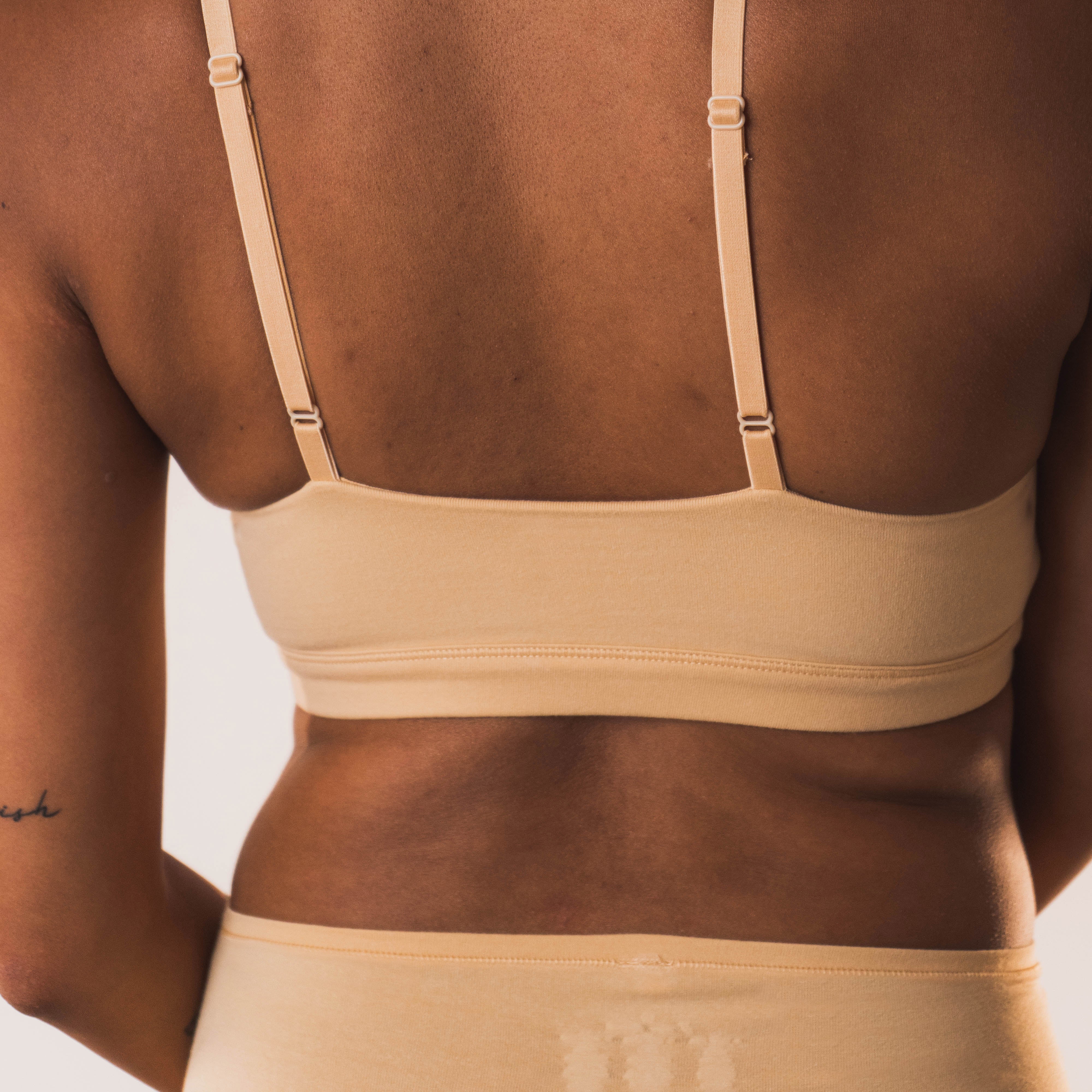 Cotton Stretch Scoop Bralette -