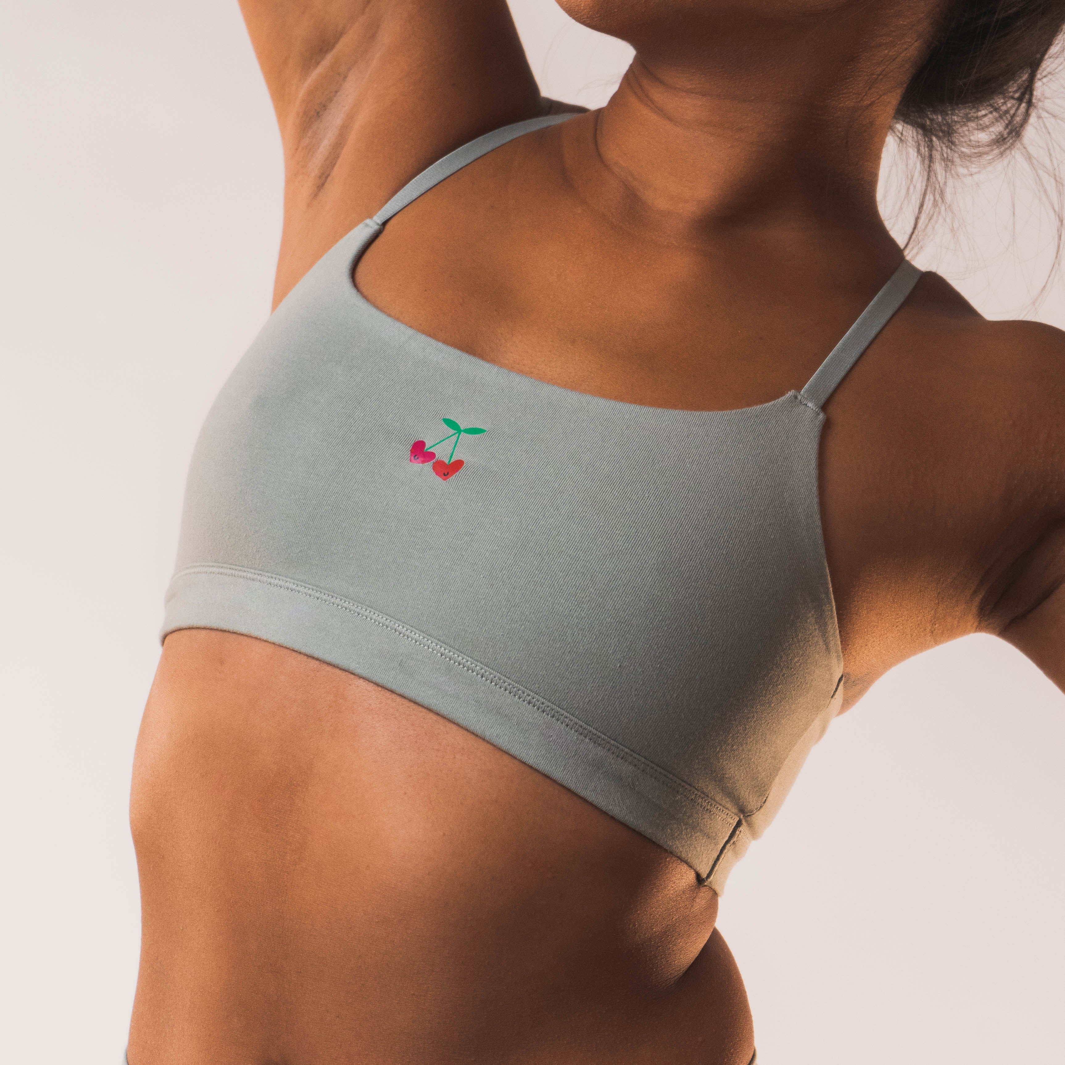 Cotton Stretch Scoop Bralette -