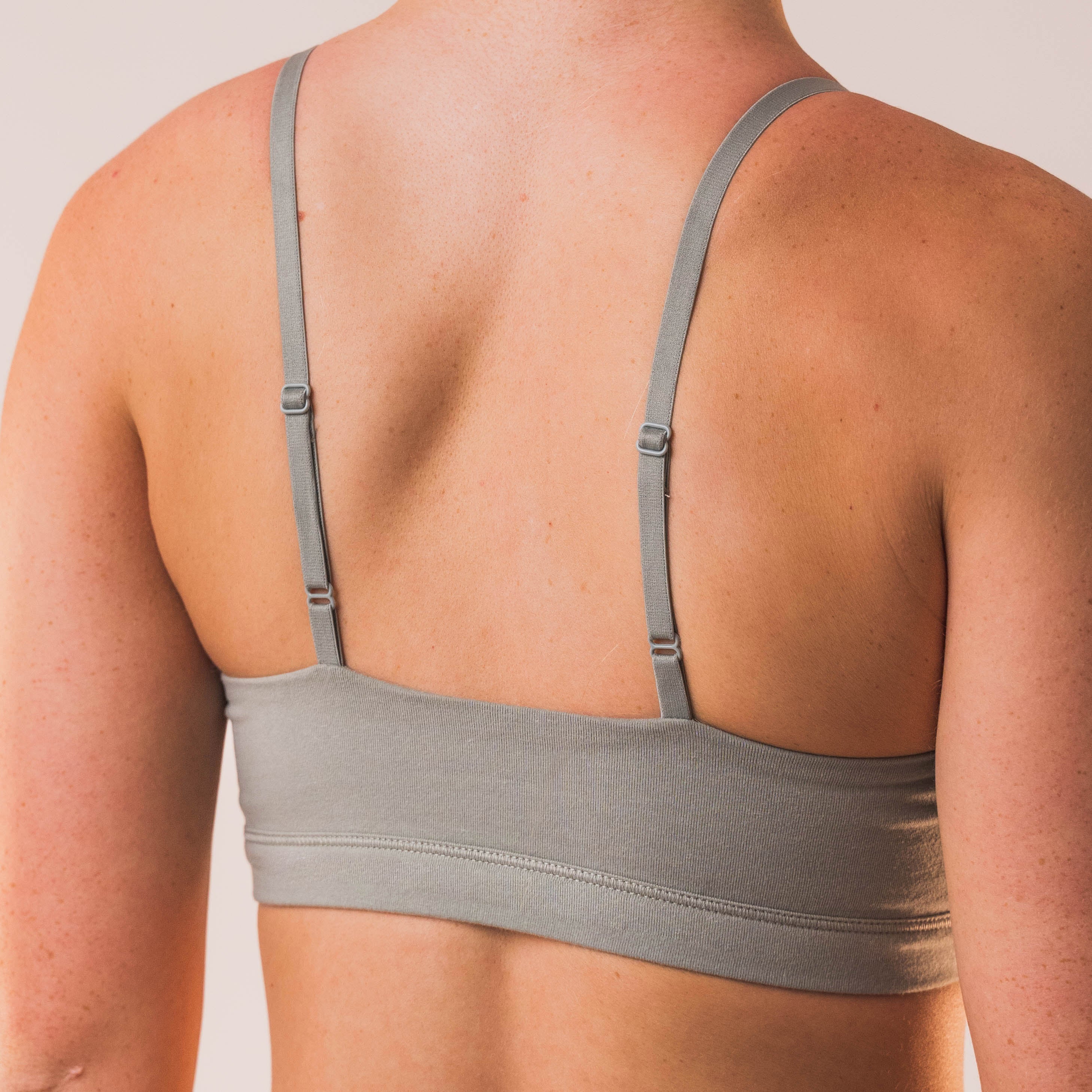 Cotton Stretch Scoop Bralette -