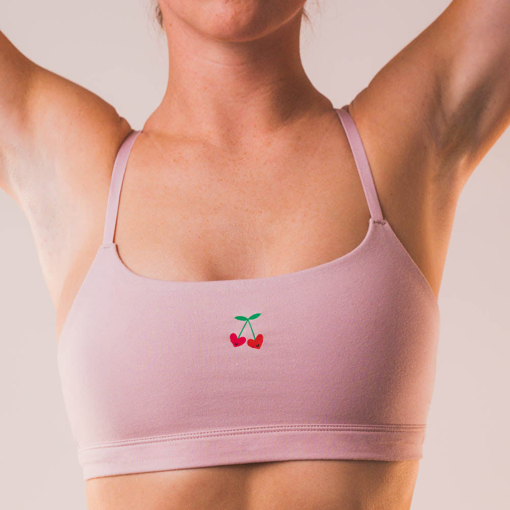 Cotton Stretch Scoop Bralette -