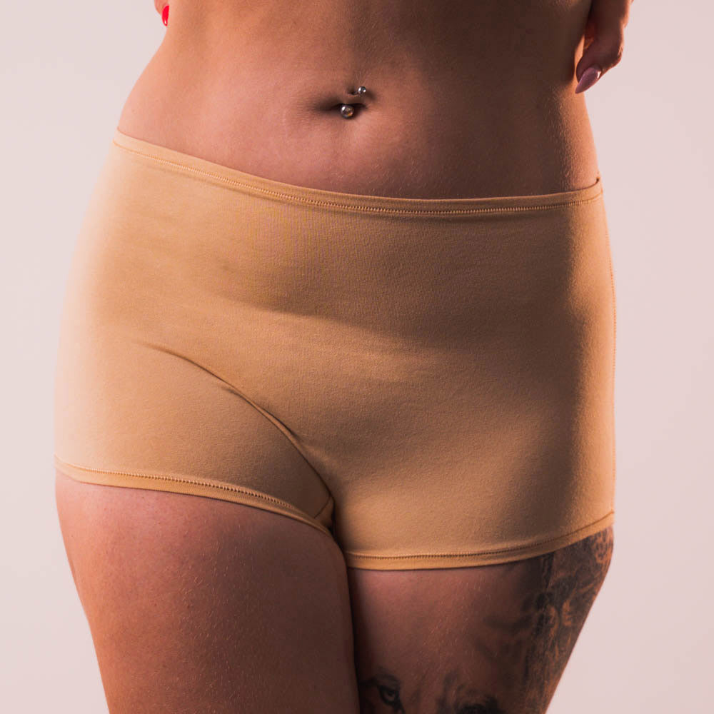Cotton Stretch Boy Shorts -