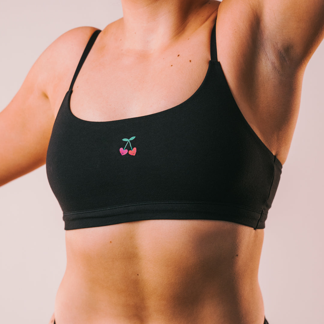 Cotton Stretch Scoop Bralette -