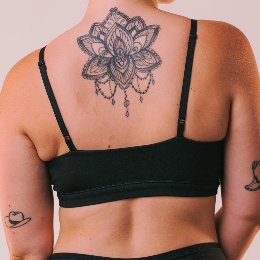Cotton Stretch Scoop Bralette -