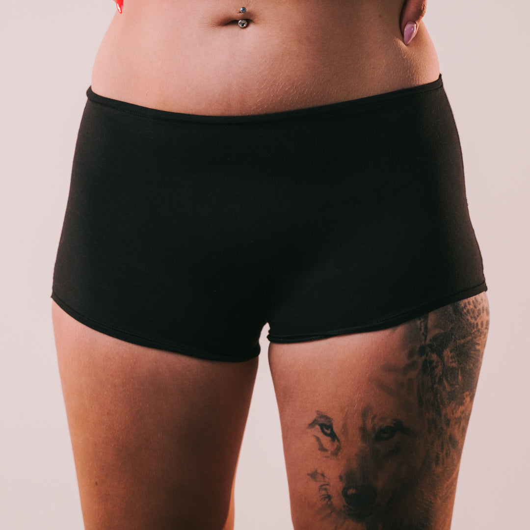 Cotton Stretch Boy Shorts -