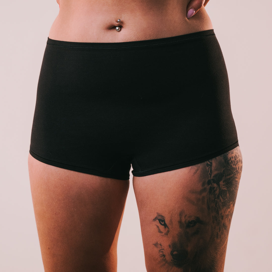 Cotton Stretch Boy Shorts -