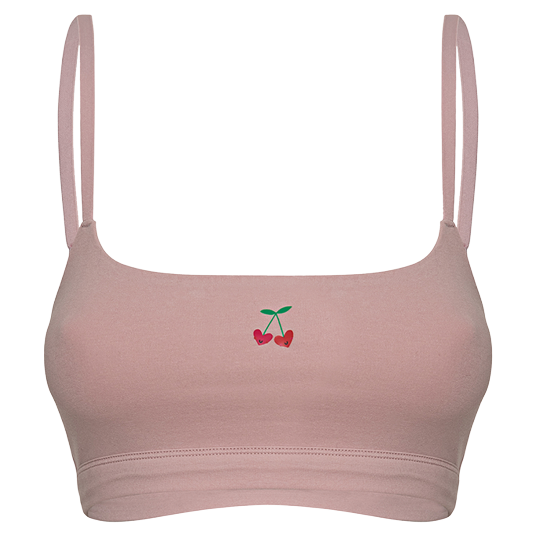 Cotton Stretch Scoop Bralette -
