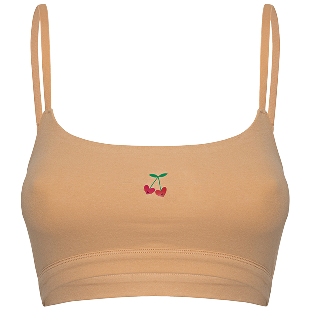 Cotton Stretch Scoop Bralette -