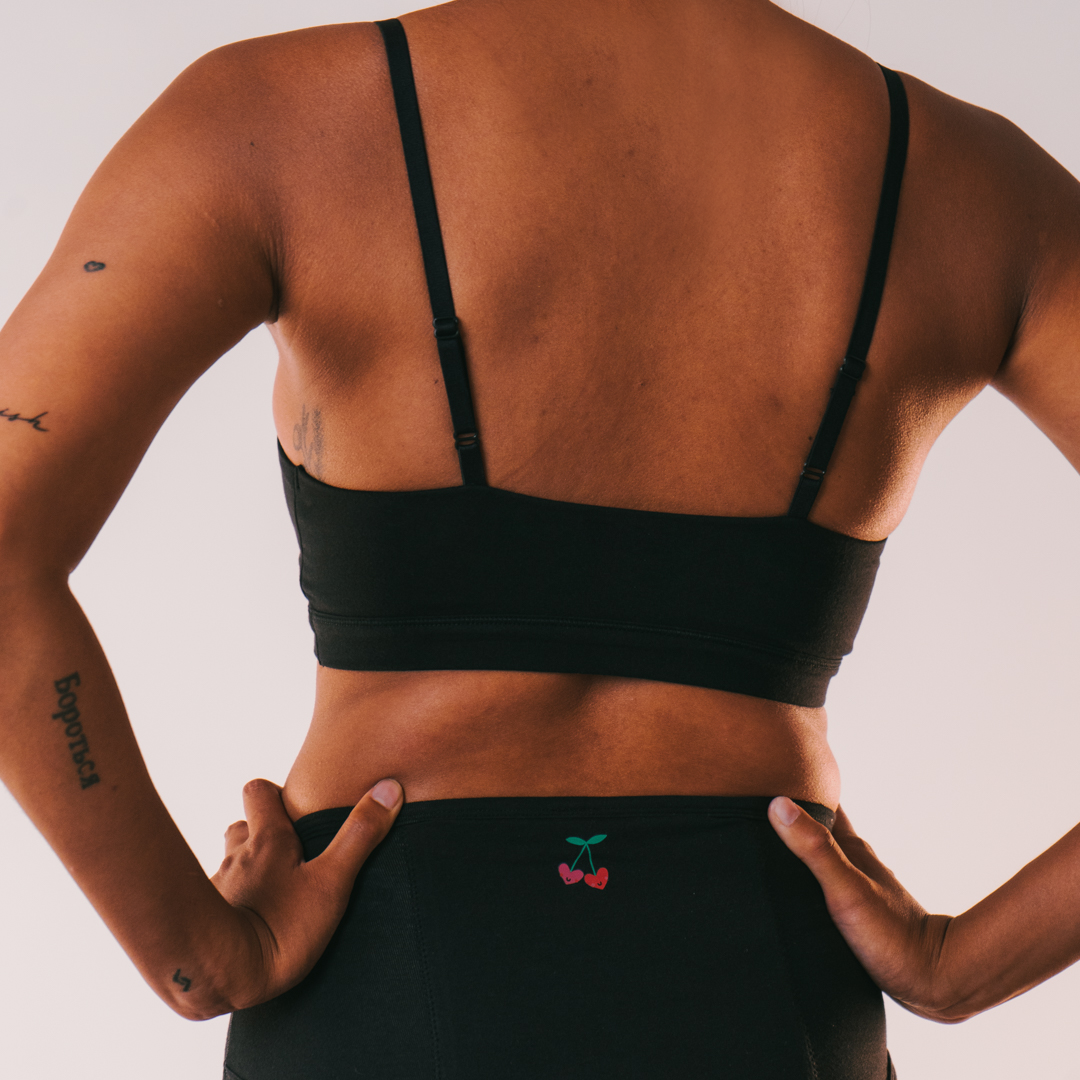 Cotton Stretch Scoop Bralette -