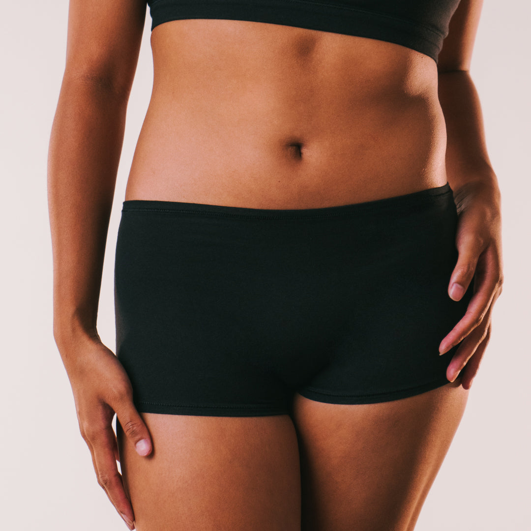 Cotton Stretch Boy Shorts -