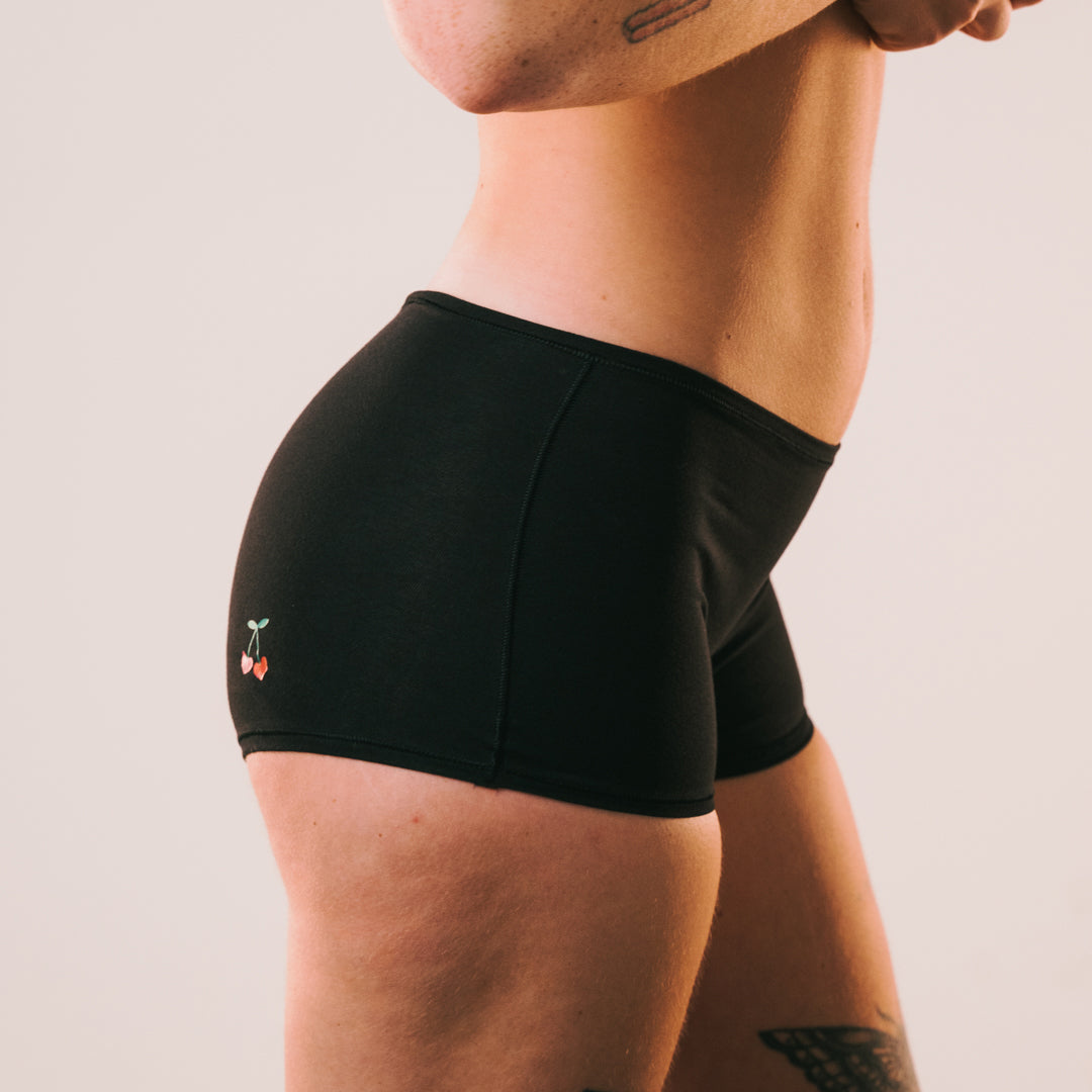Cotton Stretch Boy Shorts -