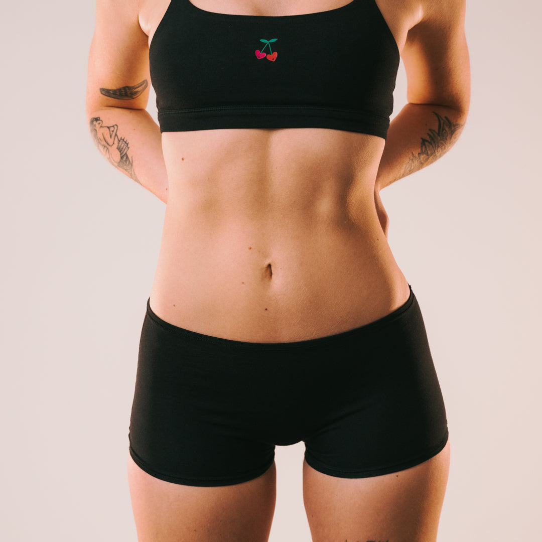 Cotton Stretch Boy Shorts -