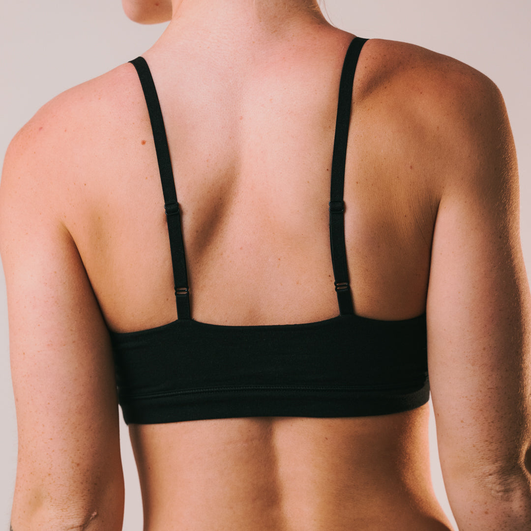 Cotton Stretch Scoop Bralette -