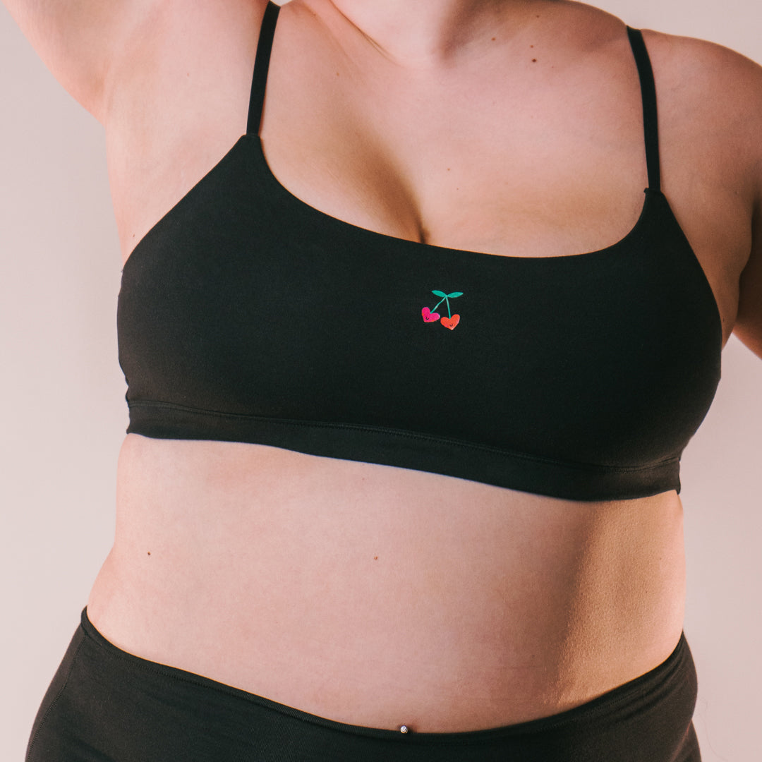 Cotton Stretch Scoop Bralette -