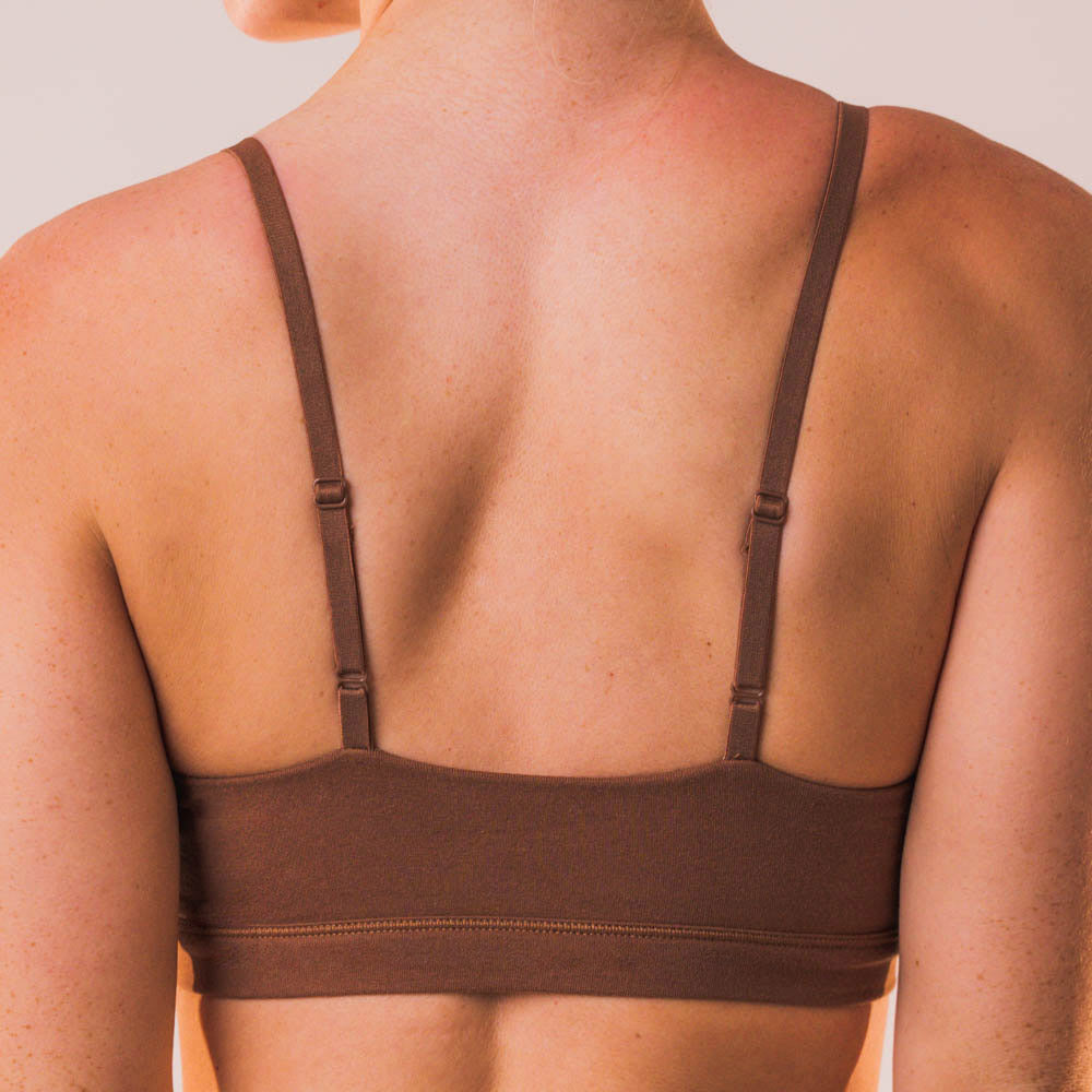 Cotton Stretch Scoop Bralette