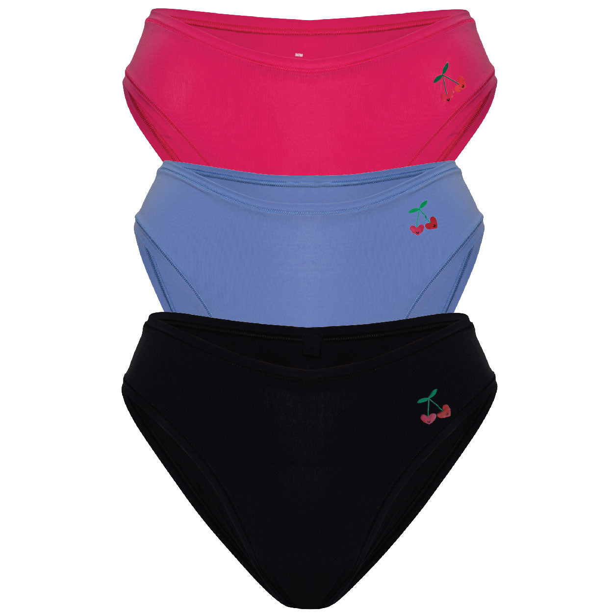 3-PACK Leakproof Very Cheeky Brief Liner - Onyx, Lila, Cheeky Pink