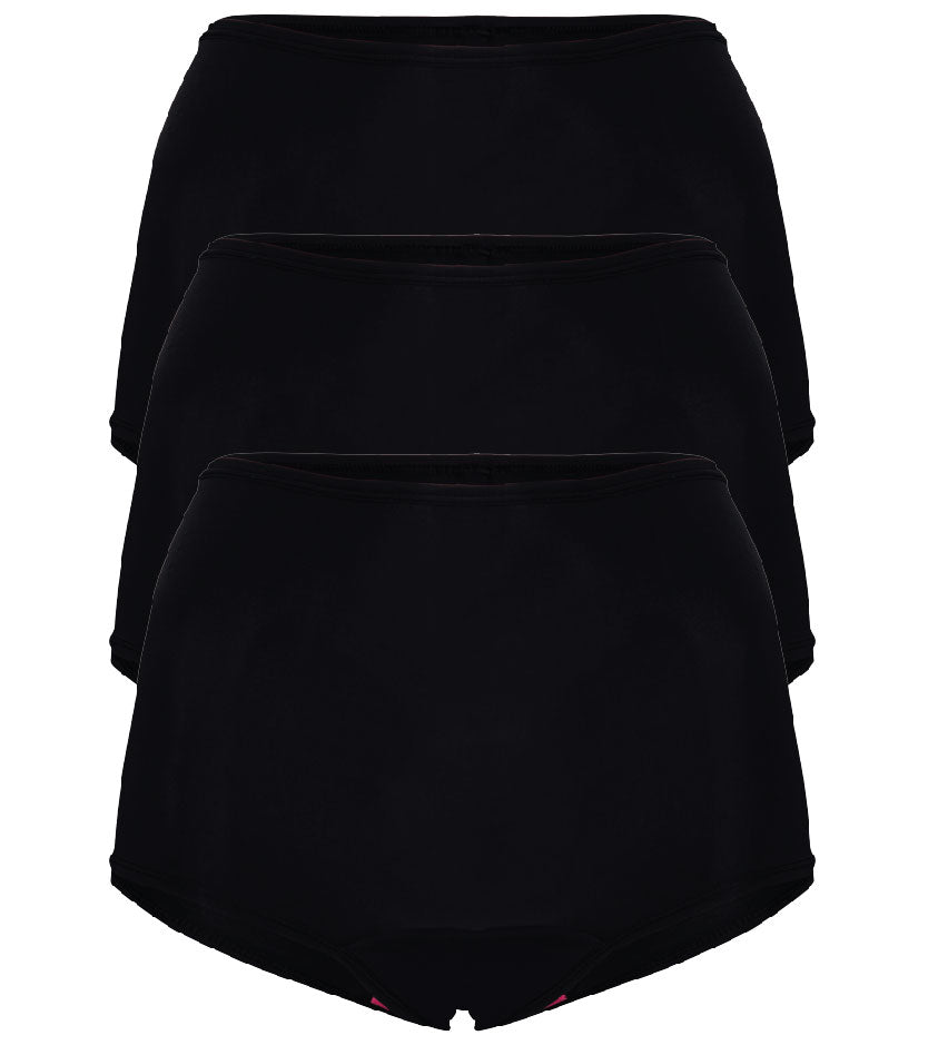 3-PACK Leakproof Boy Short Period Pad - Onyx